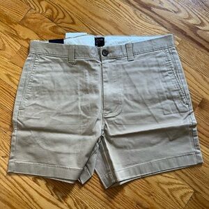 5” J.Crew Flex Chino Shorts - Kakhi - 32” waist